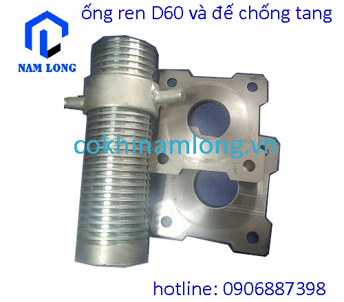 Bộ ống ren chống tăng D60x200 - Có đế hoa mai - Phụ Kiện Giàn Giáo Nam Long - Công Ty TNHH Cơ Khí Nam Long